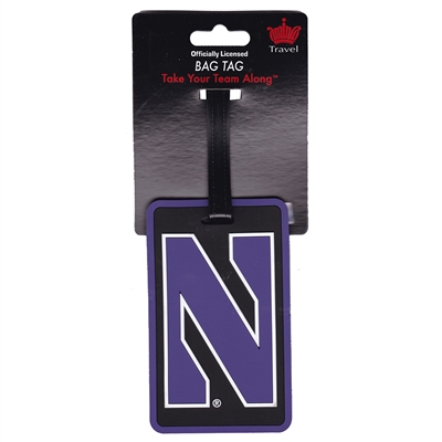 Northwestern Wildcats Soft Luggage/Bag Tag