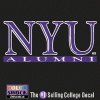 Nyu Violets Decal - Nyu Over Alumni