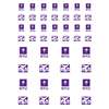 NYU Bobcats Small Sticker Sheet - 2 Sheets