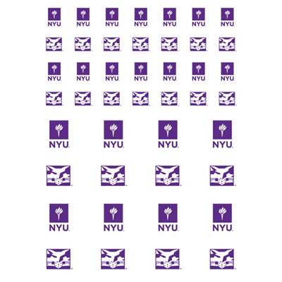 NYU Bobcats Small Sticker Sheet - 2 Sheets