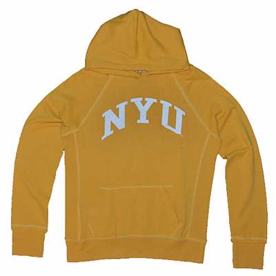 Nyu Hooded Sweatshirt - Women's Hoody By League - Yellow