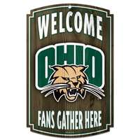 Ohio Bobcats Wood Sign