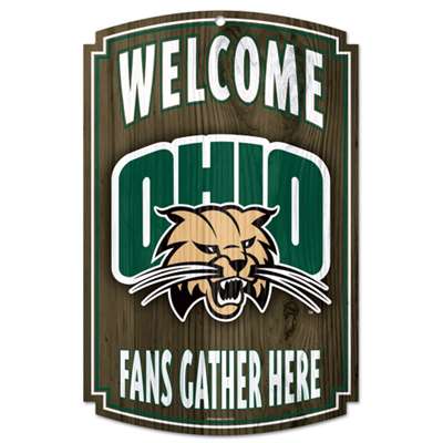 Ohio Bobcats Wood Sign