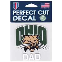 Ohio Bobcats Perfect Cut Decal - Dad