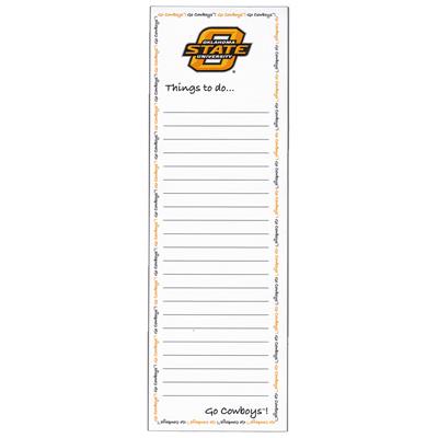 Oklahoma State Cowboys Magnetic To Do List Pad