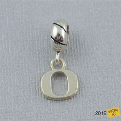 Oregon  Ducks Sterling Silver Charm Bead