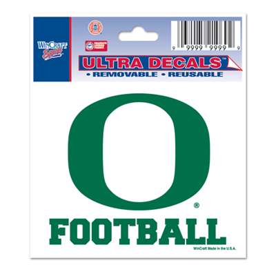 Oregon Ducks Decal 3" X 4" - Football