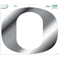 Oregon Ducks Logo Decal - Chrome - 6" x 5"