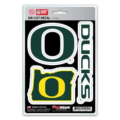 Oregon Ducks Decals - 3 Pack