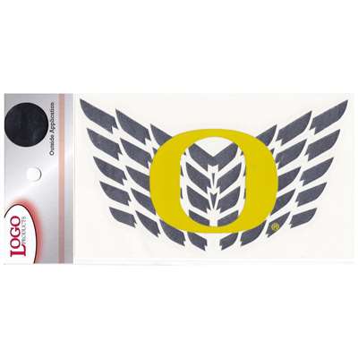 Oregon Ducks Chrome Wings Decal - Medium - 13" x 7.25"