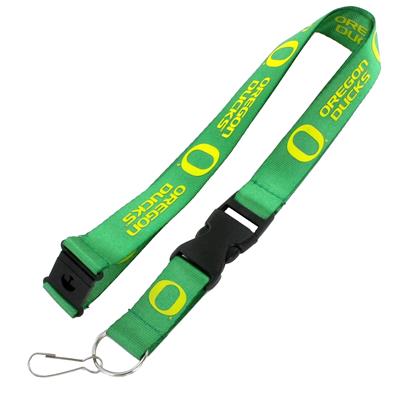 Oregon Ducks Logo Lanyard - Green - Alt