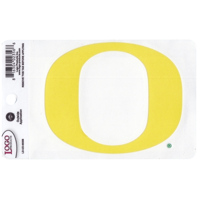 Oregon Ducks Logo Transfer Decal - 4" - O - Yellow