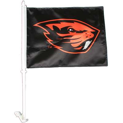 Oregon State Beavers Car Flag - Mascot Logo