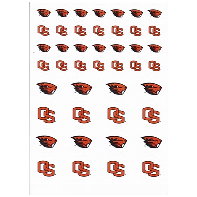 Oregon State Beavers Small Sticker Sheet - 2 Sheets