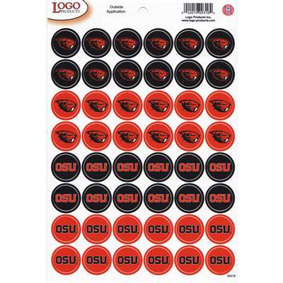 Oregon State Beavers Small Stickers Set - 48 Stickers