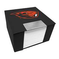 Oregon State Beavers Leather Memo Cube Holder