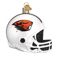 Oregon State Beavers Glass Christmas Ornament - Football Helmet