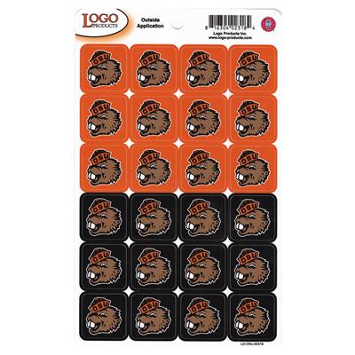 Oregon State Beavers Small Stickers Set - 24 Stickers