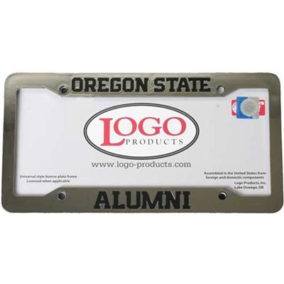 Oregon State Beavers Metal Chrome License Plate Fr