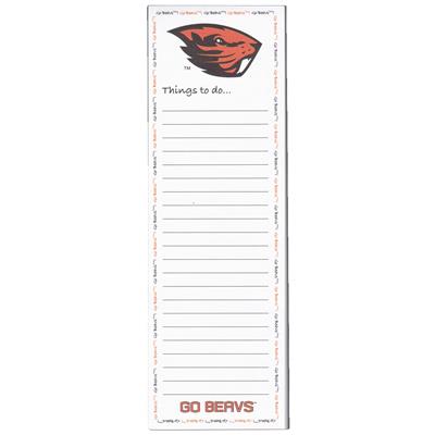 Oregon State Beavers Magnetic To Do List Pad