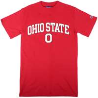 Ohio State T-shirt - Ohio State Arched Over "o"- By Champion - Scarlet