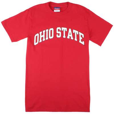 Ohio State T-shirt - Ohio State Arched - By Champion - Scarlet