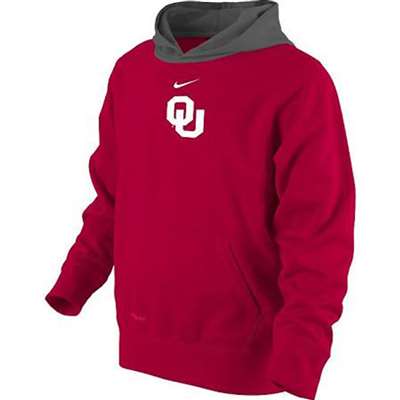 Nike Oklahoma Sooners Youth Performance Pullover Hoodie