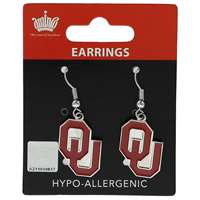 Oklahoma Sooners Dangler Earrings