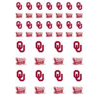 Oklahoma Sooners Small Sticker Sheet - 2 Sheets