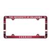 Oklahoma Sooners Plastic License Plate Frame