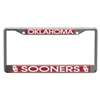 Oklahoma Sooners Metal License Plate Frame w/Domed Acrylic