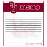 Oklahoma Sooners Memo Note Pad - 2 Pads