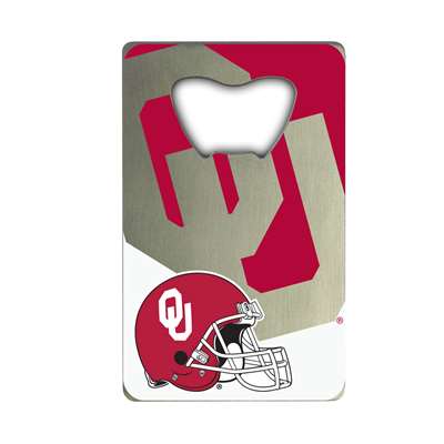 Oklahoma Sooners Steel Credit Card Bottle Opener