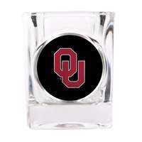 Oklahoma Sooners Shot Glass - Metal Logo