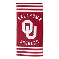 Oklahoma Sooners Stripes Beach Towel