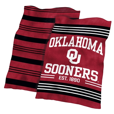 Oklahoma Sooners Colorblock Plush Blanket