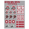 Ohio State Buckeyes Decal Sheet - 18 Stickers