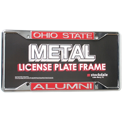 Ohio State Buckeyes Metal Inlaid Acrylic License Plate Frame