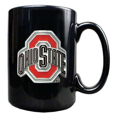 Ohio State Buckeyes 15oz Black Ceramic Mug