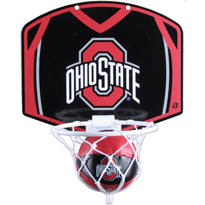 Ohio State Buckeyes Mini Basketball And Hoop Set