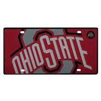 Ohio State Buckeyes Full Color Mega Inlay License Plate