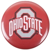 Ohio State Buckeyes Button Magnet - Red