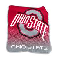 Ohio State Buckeyes Raschel Throw Blanket - Fade