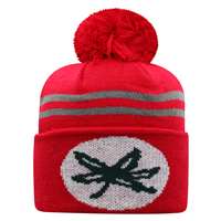 Ohio State Buckeyes Top of the World Deep Cuff Pom Knit Beanie