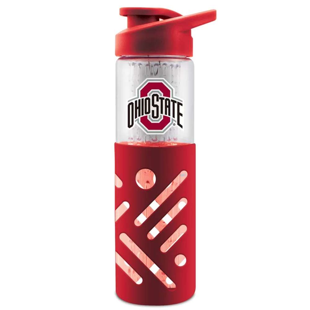 Ohio State Buckeyes Aluminum Water Bottle - Wide Mouth - Red