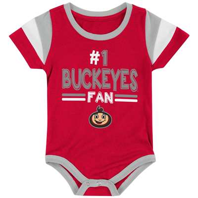 Ohio State Buckeyes Infant Boys Colosseum Paradise Onesie