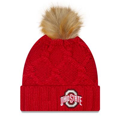 Ohio State Buckeyes New Era Women's Luxe Knit Beanie