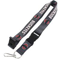 Ohio State Buckeyes Logo Lanyard - Charcoal