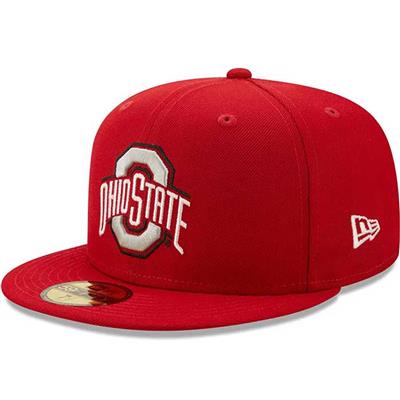 Ohio State Buckeyes Red New Era 5950 Fitted Baseba