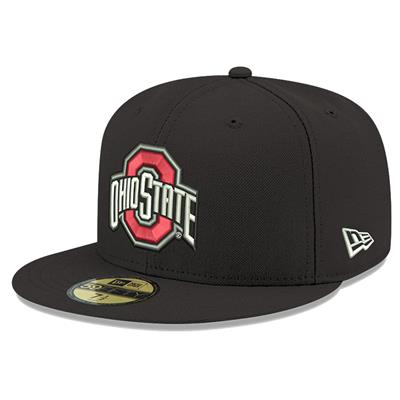 Ohio State Buckeyes Black New Era 5950 Fitted Base